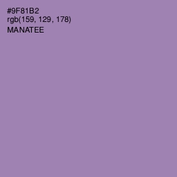 #9F81B2 - Manatee Color Image