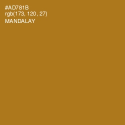 #AD781B - Mandalay Color Image
