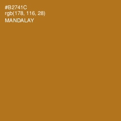 #B2741C - Mandalay Color Image