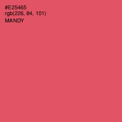 #E25465 - Mandy Color Image