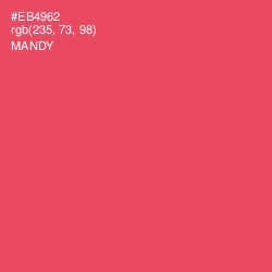 #EB4962 - Mandy Color Image