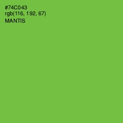 #74C043 - Mantis Color Image