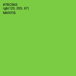 #7BCB43 - Mantis Color Image
