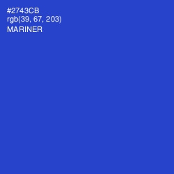 #2743CB - Mariner Color Image