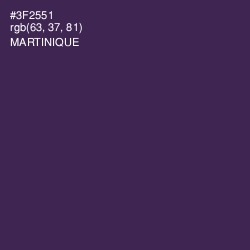 #3F2551 - Martinique Color Image