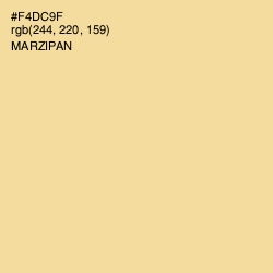 #F4DC9F - Marzipan Color Image