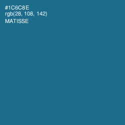 #1C6C8E - Matisse Color Image