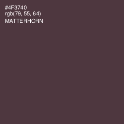 #4F3740 - Matterhorn Color Image
