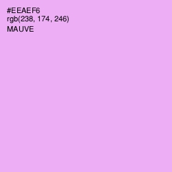 #EEAEF6 - Mauve Color Image