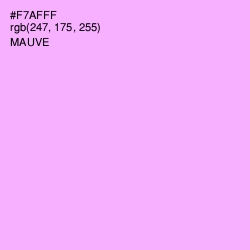 #F7AFFF - Mauve Color Image