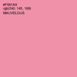 #F091A9 - Mauvelous Color Image