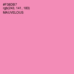 #F38DB7 - Mauvelous Color Image