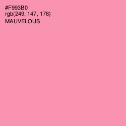 #F993B0 - Mauvelous Color Image