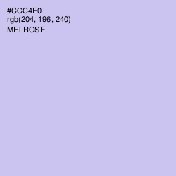 #CCC4F0 - Melrose Color Image