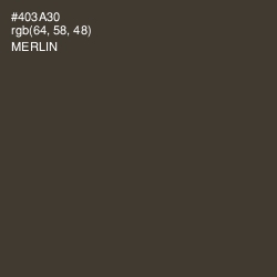 #403A30 - Merlin Color Image
