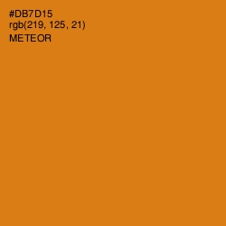 #DB7D15 - Meteor Color Image
