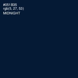 #051B35 - Midnight Color Image