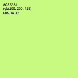 #C8FA81 - Mindaro Color Image