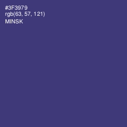 #3F3979 - Minsk Color Image