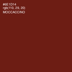 #6E1D14 - Moccaccino Color Image