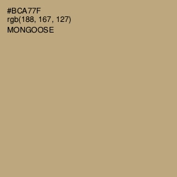 #BCA77F - Mongoose Color Image