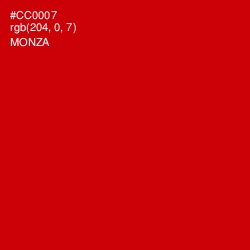 #CC0007 - Monza Color Image