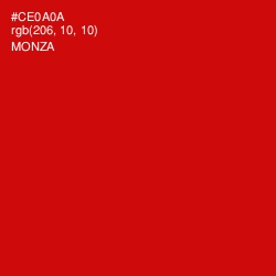 #CE0A0A - Monza Color Image