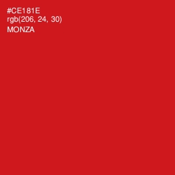 #CE181E - Monza Color Image