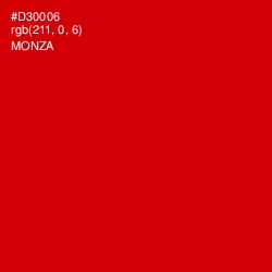 #D30006 - Monza Color Image