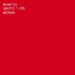 #D4011D - Monza Color Image