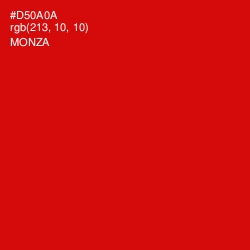 #D50A0A - Monza Color Image