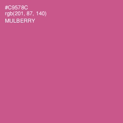#C9578C - Mulberry Color Image