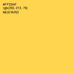#FFD54F - Mustard Color Image