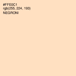 #FFE0C1 - Negroni Color Image