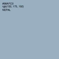 #98AFC0 - Nepal Color Image