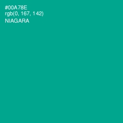 #00A78E - Niagara Color Image