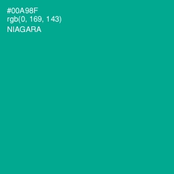 #00A98F - Niagara Color Image