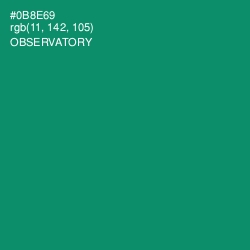 #0B8E69 - Observatory Color Image