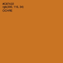#C87422 - Ochre Color Image