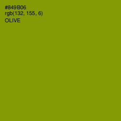 #849B06 - Olive Color Image