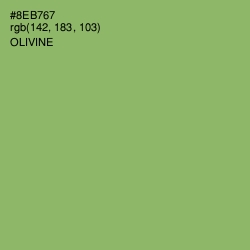 #8EB767 - Olivine Color Image