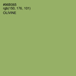 #96B065 - Olivine Color Image