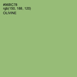 #96BC78 - Olivine Color Image