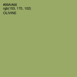 #99AA66 - Olivine Color Image