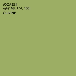 #9CAE64 - Olivine Color Image