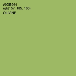 #9DB964 - Olivine Color Image