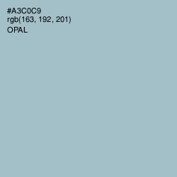 #A3C0C9 - Opal Color Image