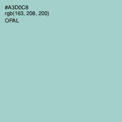 #A3D0C8 - Opal Color Image