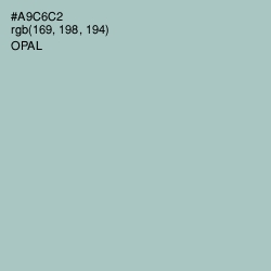 #A9C6C2 - Opal Color Image