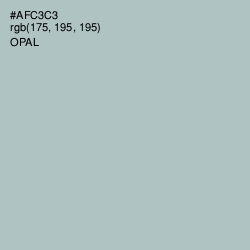 #AFC3C3 - Opal Color Image
